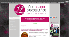 Desktop Screenshot of pole-lyrique-excellence.com